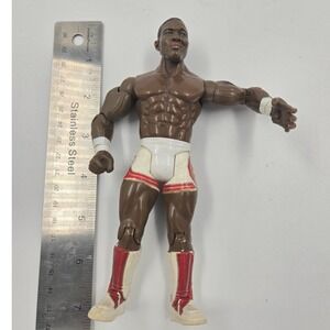 WWF WWE Wrestling Action Figure Shelton Benjamin White Red Trunks 2003 Jakks
